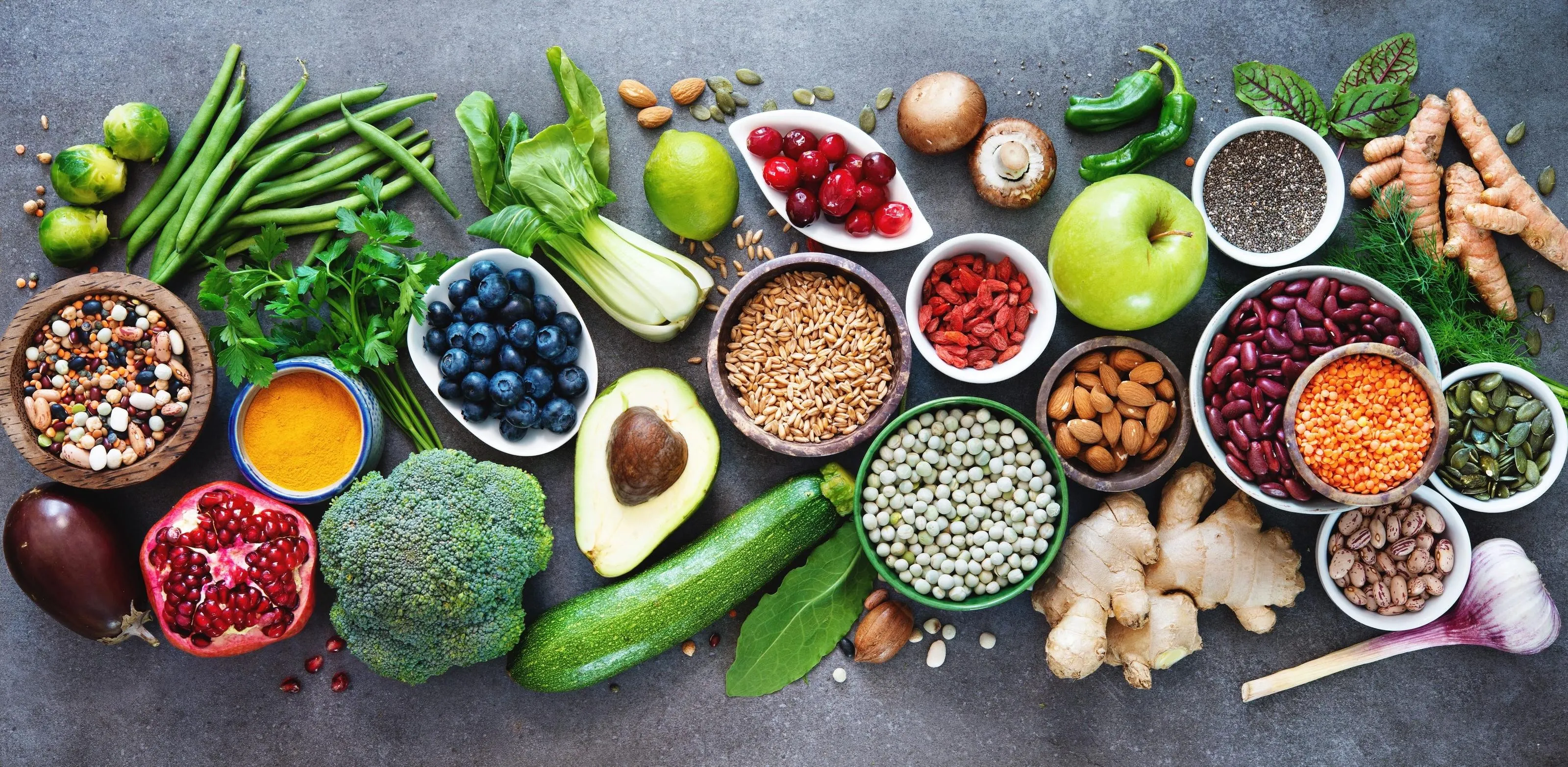 Physical printed nutrition poster displayed on a kitchen wall